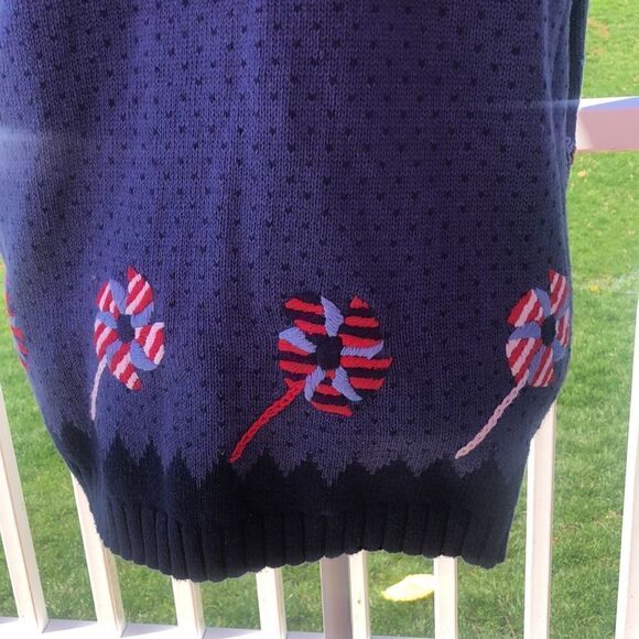 Grandmacore grandma sweater vest Fourth of July 4th women’s 2X plus size - Picture 9 of 16